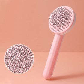 1pc Pet Grooming Brush Hair Removal Comb With Stainless Steel Teeth; Dematting Brush For Dogs & Cats