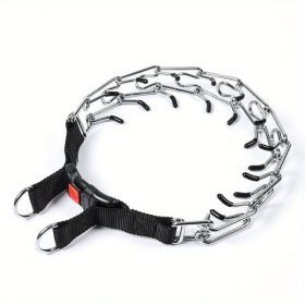 Dog Prong Collar, Adjustable Dog Training Collar For Medium Large Dogs, Pet Collar (Color: Black, size: Xxl)