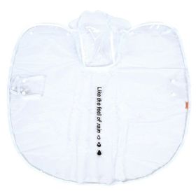 Pet Raincoat For Dog & Cat; Waterproof Dog Hooded Rain Jacket With Plastic; Dog Raincoat (Color: White, size: Xxl)