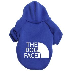Pet Hoodie For Winter; Warm Dog Hoodie Pet Sweatshirts; Pet Clothes For Small Medium Dogs & Cats (Color: Blue, size: Xl)