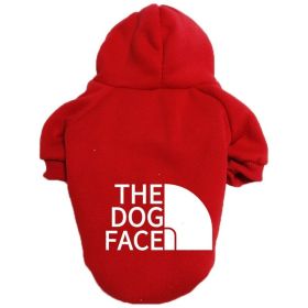Pet Hoodie For Winter; Warm Dog Hoodie Pet Sweatshirts; Pet Clothes For Small Medium Dogs & Cats (Color: Red, size: Xxl)