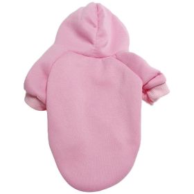 Pet Sweatshirt With Hoodie; Machine Washable Sweater For Dogs Puppies Sweater Clothes Apparel (Color: Pink, size: Xxl)