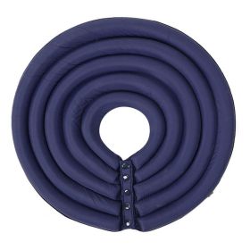 Cat Recovery Collar 8 Colors Pet Neck Cone Adjustable Easy Clean Puppy Kitty Surgery Recovery Collar Anti-bite Cone (Color: Dark Blue, size: 2Xl)