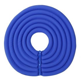 Cat Recovery Collar 8 Colors Pet Neck Cone Adjustable Easy Clean Puppy Kitty Surgery Recovery Collar Anti-bite Cone (Color: Blue, size: L)