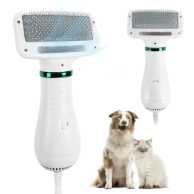 Pet hair comb Dog and cat hair dryer 2 and 1 pet supplies Pet hair Dryer with Slicker Brush; pet grooming (Article No: White, Color: Blowing Comb)