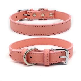 New Soft Puppy Collar For Dog And Cat; Leather Pet Collar Necklace For Small Medium Dog; adjustable dog collar (Color: Black, size: Xs)
