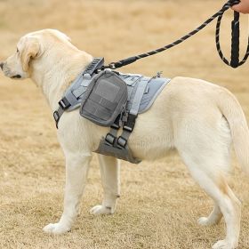 Universal Outdoor Dog Harness With Pet Leash And Snap Shackle Hitched Loop For Dogs (Color: Matcha Set With Bag, size: L)
