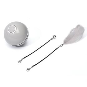 Colorful LED Laser Funny Cat Ball (Model: Usb, Color: Gray)