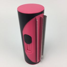 Pet Dog Hair Comb Lint Roller Dog Cat Puppy Cleaning Brush Cats Hair Sofa Carpet Cleaner Brushes Pet Supplies Comb (Color: Pink, Format: Opp Installation)