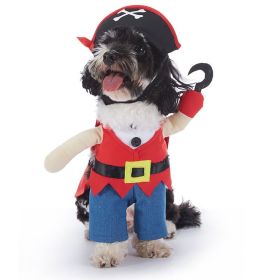Pet Supplies Wansheng Dog Clothes (Option: PF96 Red Pirate-M)